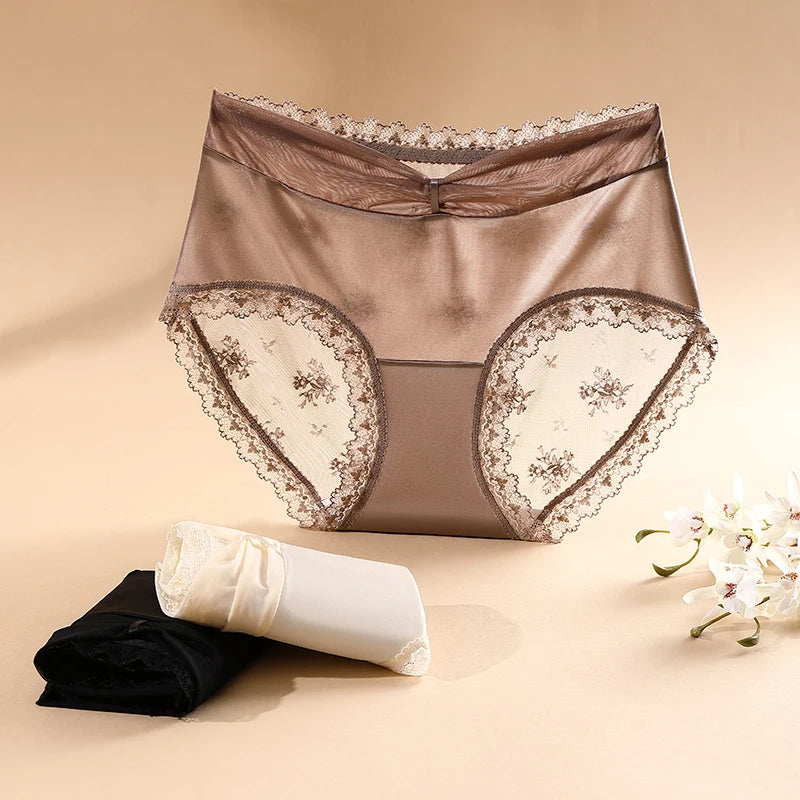Women's Lingerie Lace Underwear for Women Fashion Women's Panties Set Pack Transparent Linergie Sexy Micro Briefs Lady Seamless