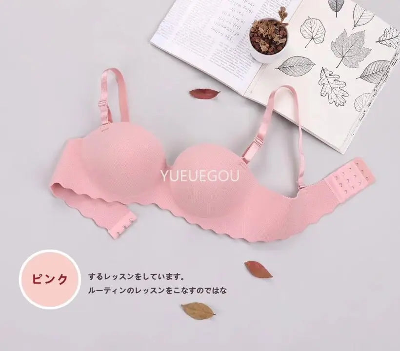 Seamless Demi Push Up Bra for Small Chest Non-Wired Ultra Padded Lift Bralette No Gap Plunge for Flat Bust Women