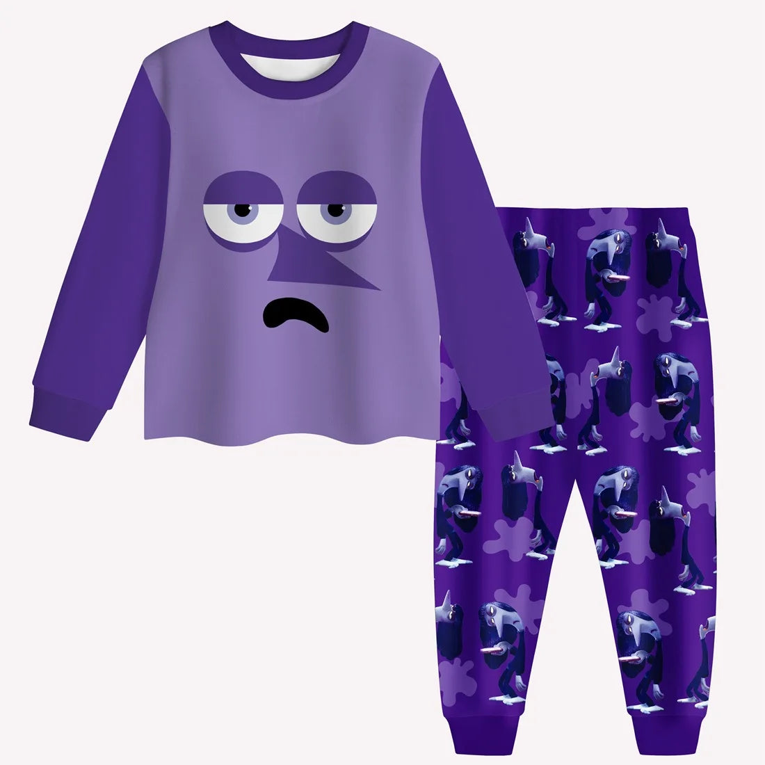 Children Pijama Set Inside Out 2 Clothes Baby Girls Long Sleeve Pajama Sets Kids Cute JOY SADNESS Pyjamas Toddler Boy Nightwear