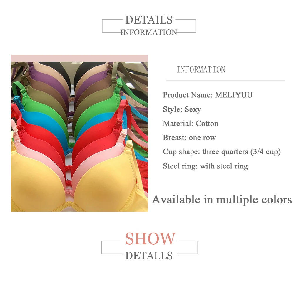 Bras For Womens Lingerie Push Up Bra Underwire Light Padded Teenagers sBrassiere Top Girl Small Cup AA A B