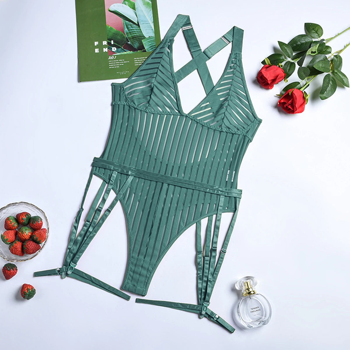 Sexy Strip See Through Lingerie Bodysuit Seductive Erotic Eco-Friendly Packing