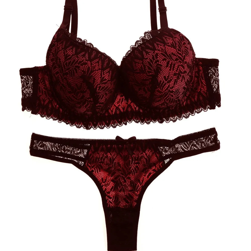 Fashionable, Comfortable and Sexy Lace Bra Set Breathable and Comfortable Underwear Underwear