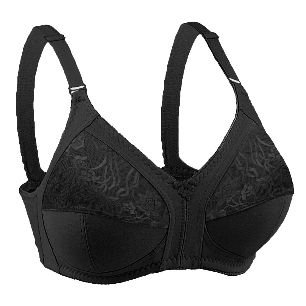 Large Size Bra 36-50 C D E D Cup Bras for Women Push Up Seamless BH Non-padded Ladies Sexy Full Cup Underwear Plus Size Bra C01