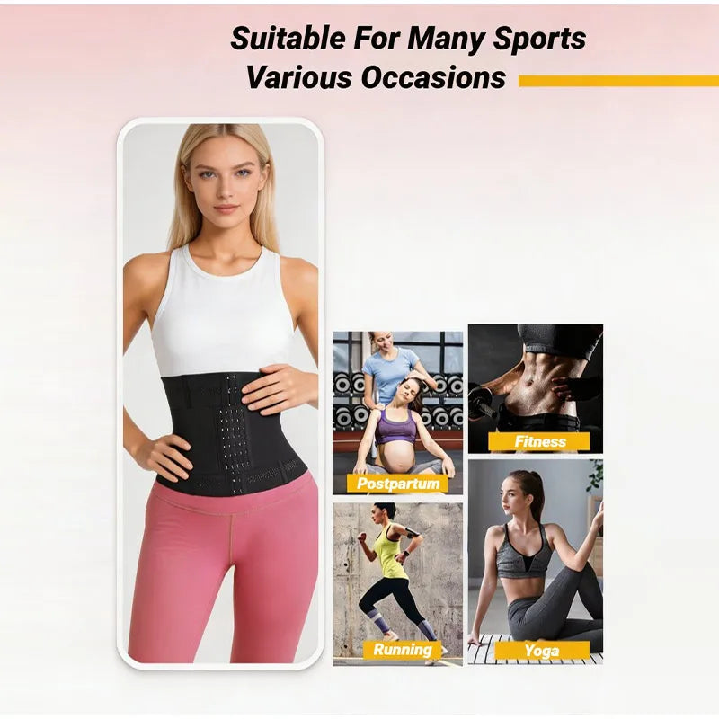 Shapewear Women Corset Waist Trainer Body Shaper Double Tummy Control Slimming Sheath Flat Belly Reductive Belts Sport Girdle
