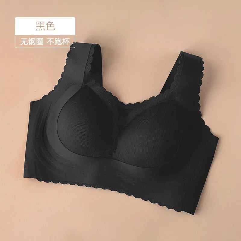 Bras for Women Minimiser Full Coverage Large Bust Wireless Push Up Anti Droop Seamless T-Shirt Bra Plus Size Everyday Bra
