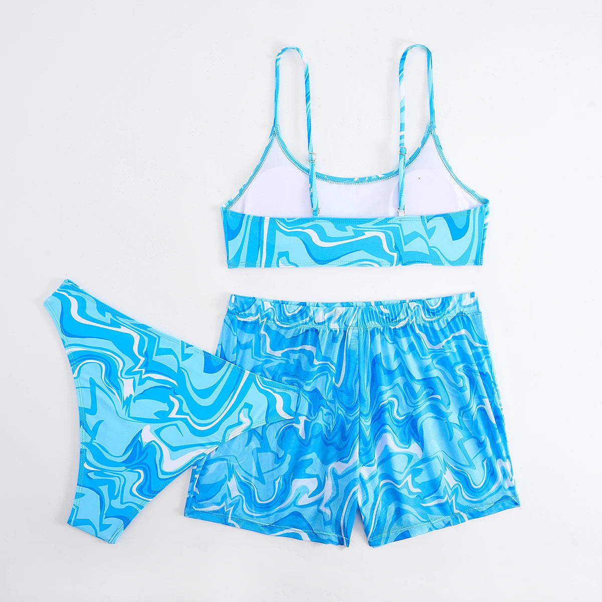 Sexy Bikini 2026 Women 3 Pieces Swimwear Female High Waist Swimsuit Orange Bathers Swimming Bathing Swim Suit Summer Beachwear