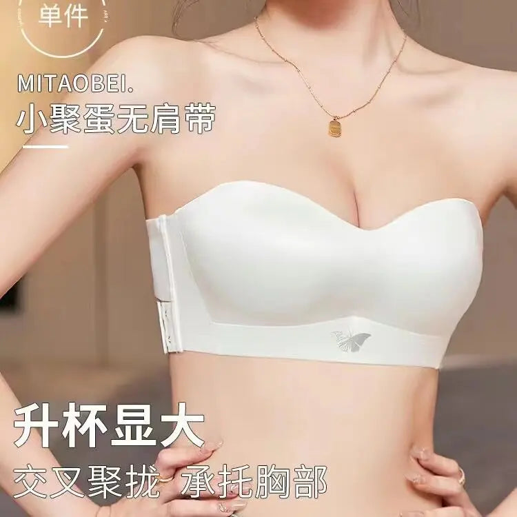 Unlined Bralette Petite Small Bust Adjustable Straps Summer Wedding Halter Backless Plunge Racerback Invisible Seamless Bra S-XL