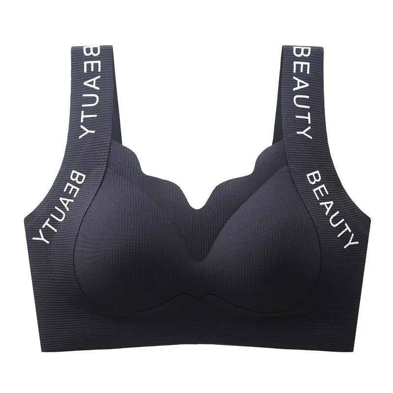 Seamless Wireless Bra One-Piece Vest Lingerie For Women Lift And Support Side Smoothing Push-Up Full Coverage Small Chest Bras