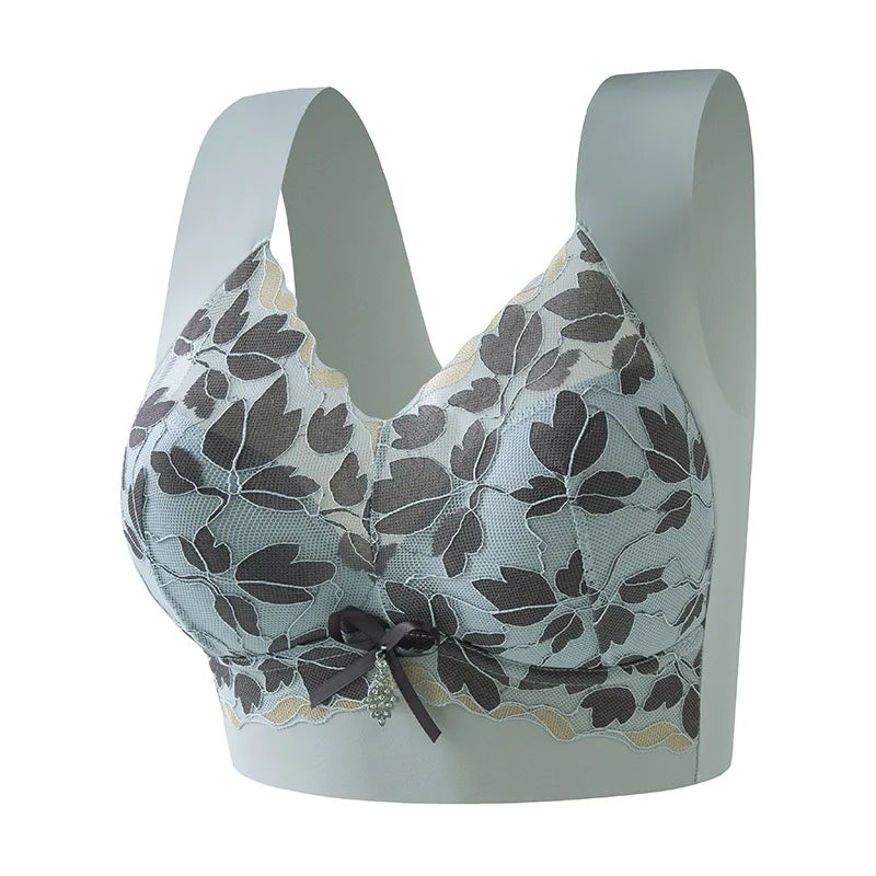 Women's Seamless Bras Lace Sexy Lingerie Bra Anti-Sagging Large Size Underwear Comfortable Breathable Non Steel Ring Vest Bra