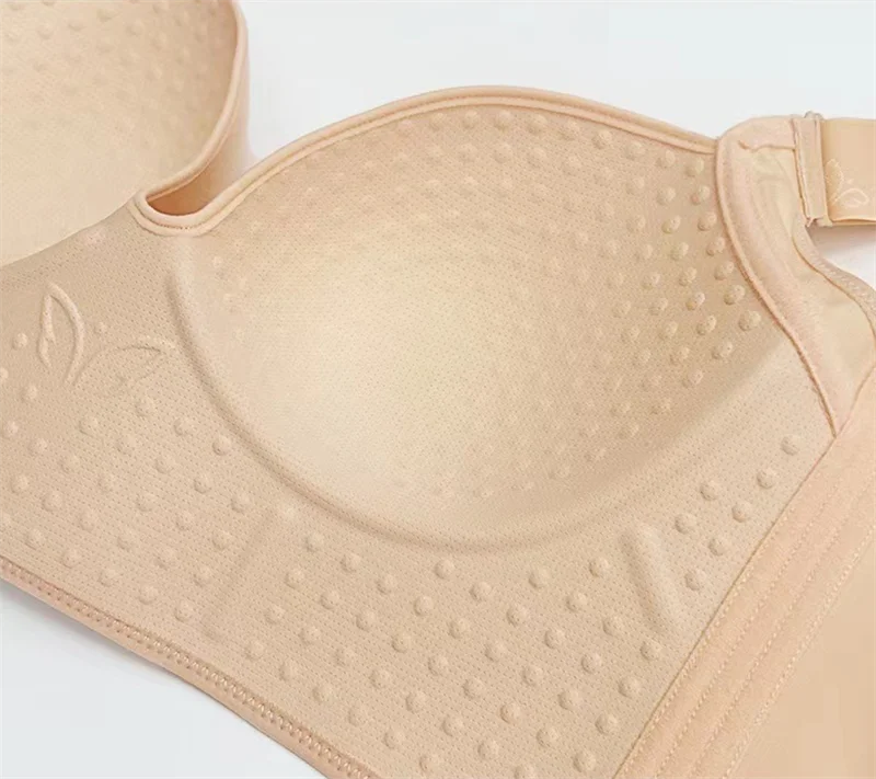 Dimmkof 6 Buckles Hide Back Fat Bra Full Coverage Women Bras Wirefree Smooth Plus Size Push Up Bra Shapers Body Shaper Bras