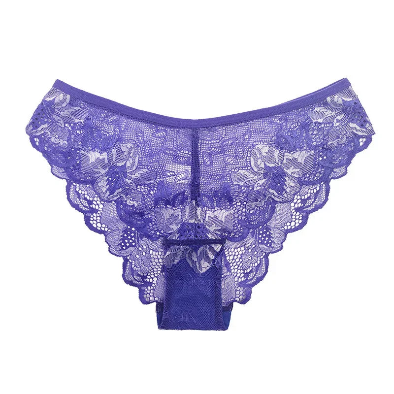 1pcs Large Size S-XXL Sexy Lace Women Panties Low Rise Floral Breathable Comfortable Sexy Lingerie Lady Briefs Fashion Underwear