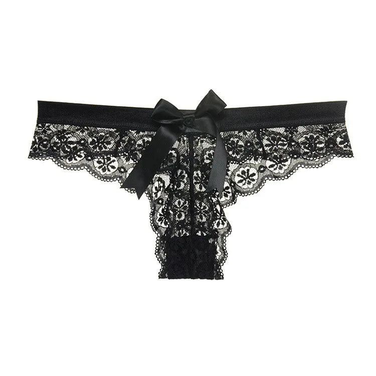Sexy Lace Thong Women Butterfly Low Waist Panties Transparent Underwear Ladies Briefs Lingere Panty Underware Womens Lingerie