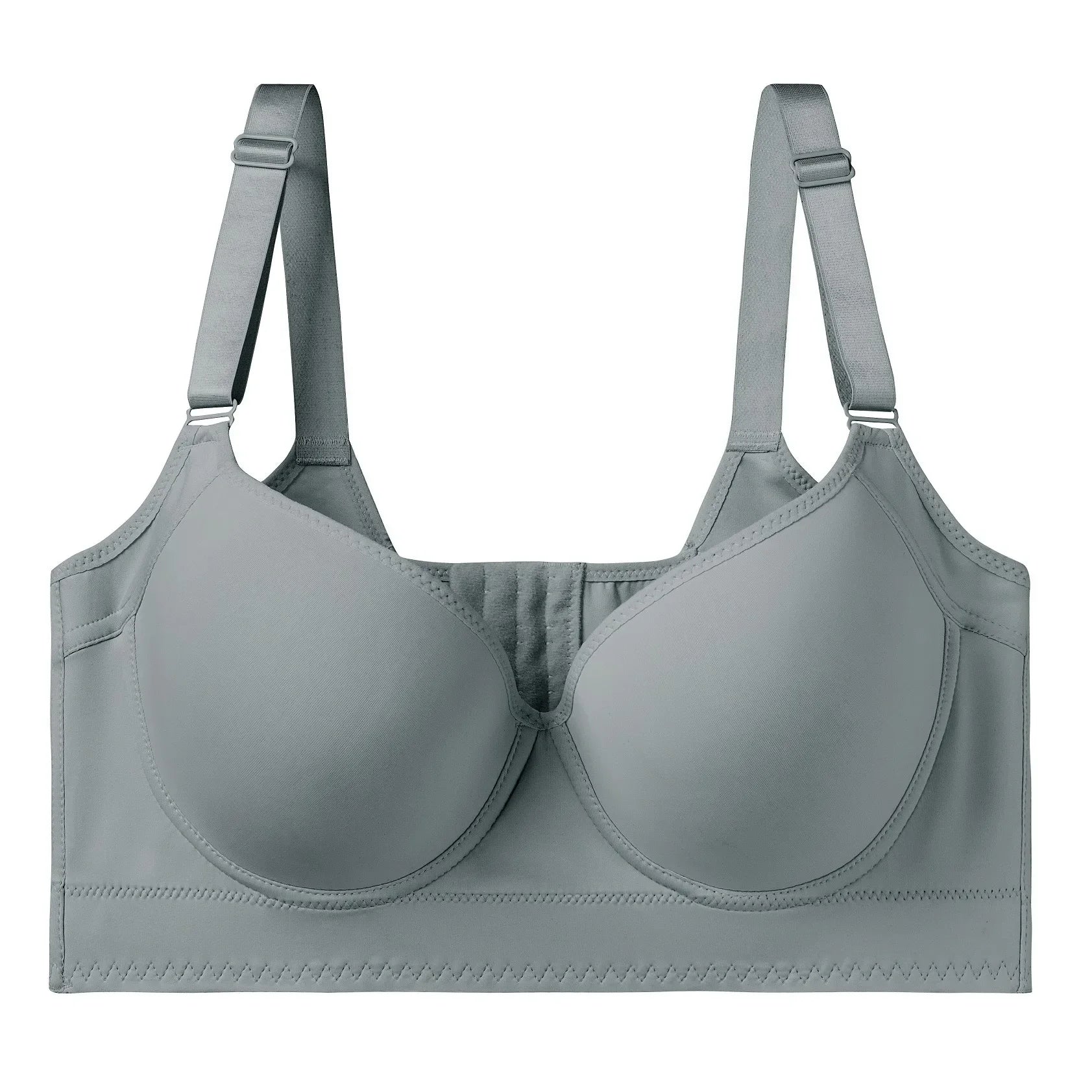 New Full Back Coverage Push Up Bras Women's Hide Back Fat Deep Cup Shapewear Fat Smoothing Uplift Underwire Bra for Big Bust