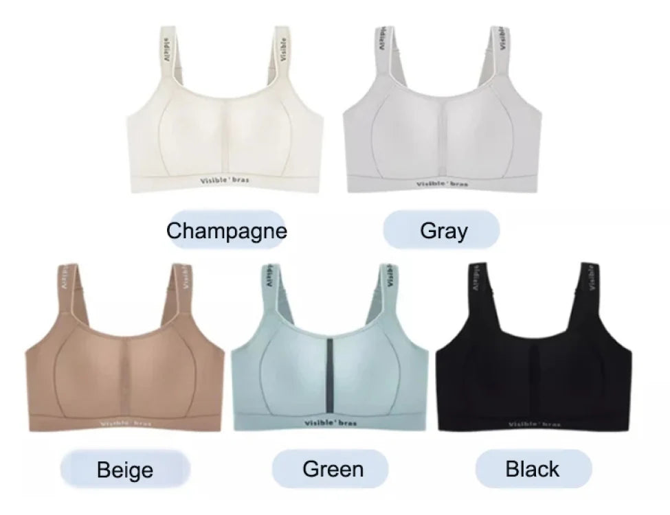 Wireless Minimizer Sports Bra Adjustable Support Anti Sagging Seamless Comfort Breathable Large Bust No Underwire Everyd
