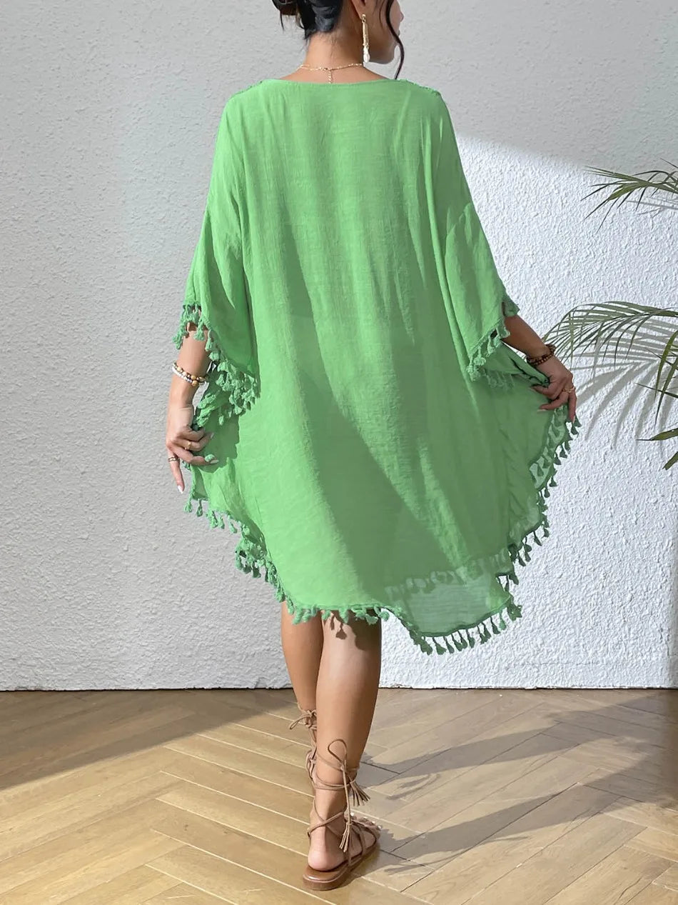 Women's Sexy Swimsuit Cover Up Dress Summer Bathing Suit Beachwear Shirt Cover-ups for Women