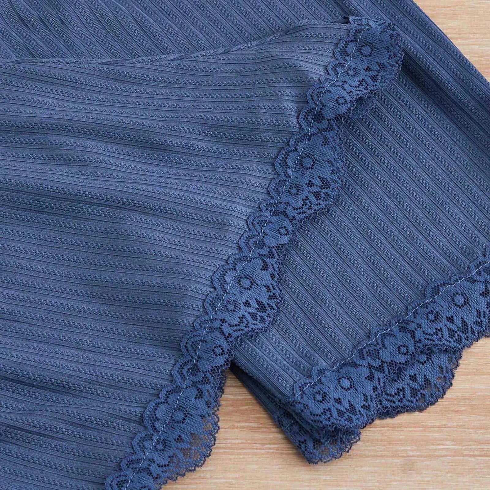 Summer 3PCS Pajama Sets for Women's Solid Vest Shorts and Pants Paired with Lace Splicing for Homewear Sexy Sleepwear Sets