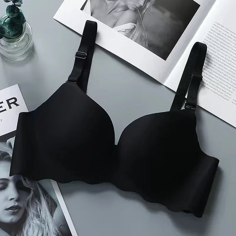 Wireless Seamless Bras for Women Push Up Bralette No Underwire, Ultra Soft Comfort Bra with Breathable Padding Sexy Everyday Li