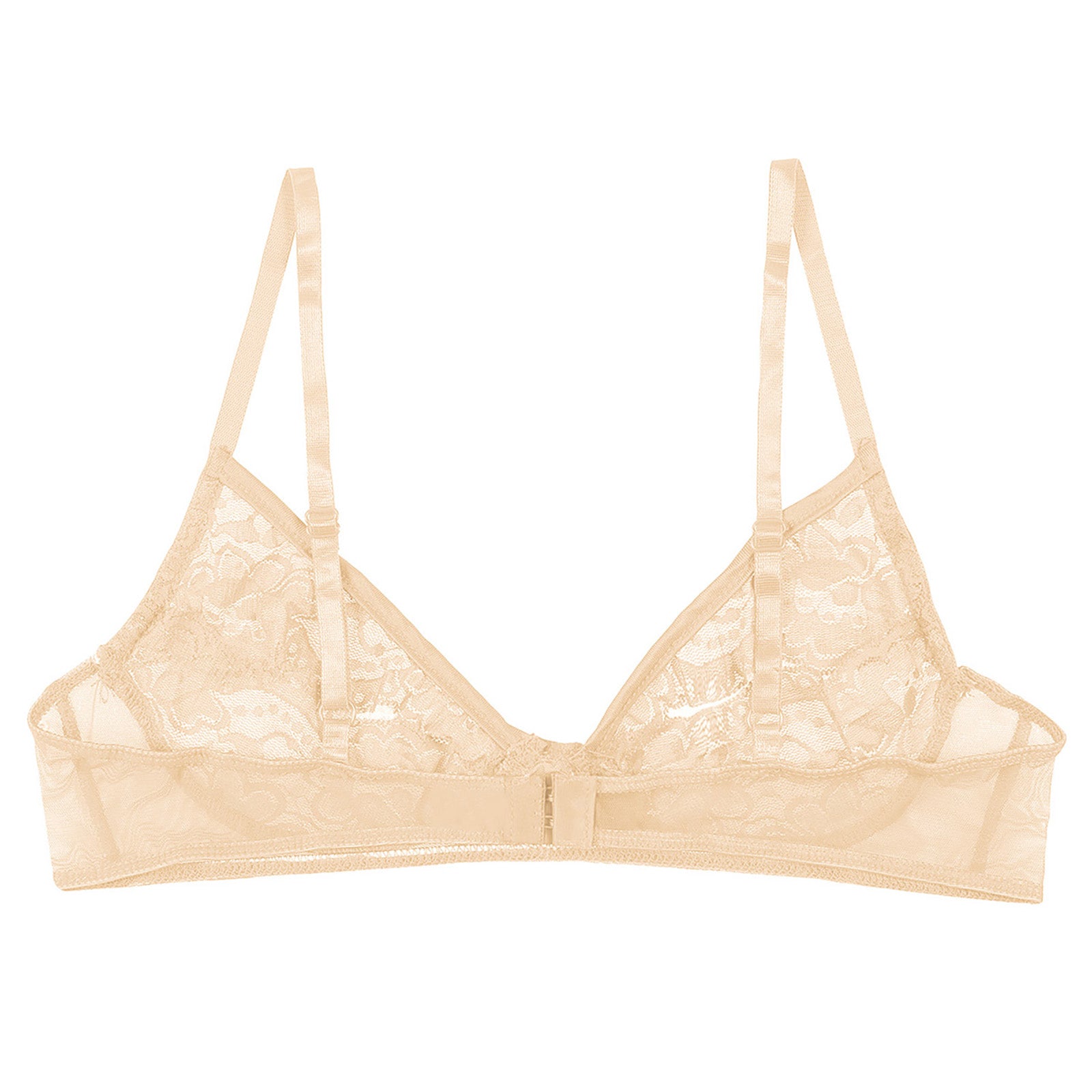 Women Nipple Exposed Bra Sexy Open Cup Lace Lingerie Exotic Brassiere Nightclub See-through Bralette Wire-free Unlined Bra Top