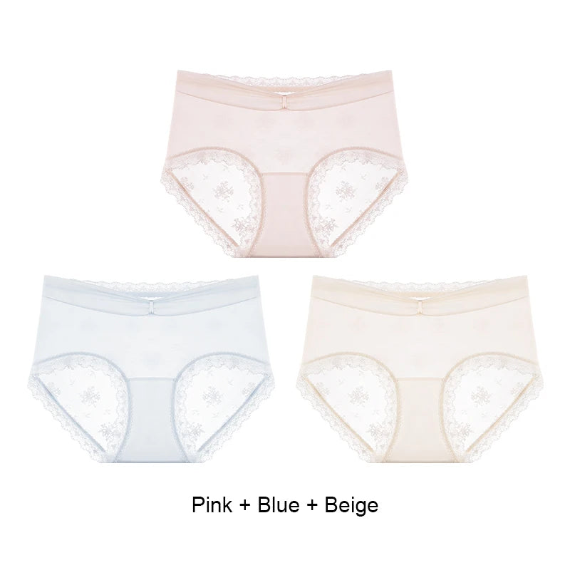 Women's Lingerie Lace Underwear for Women Fashion Women's Panties Set Pack Transparent Linergie Sexy Micro Briefs Lady Seamless