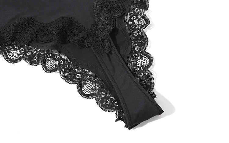 Meet'r Lace Camisole Bodysuit Lingerie Ladies Lace-edged Sexy Body-shaping Shapewear G-string Inner Tight Corset Underwear