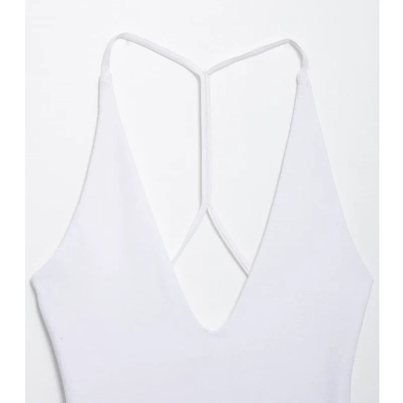 White Body Woman Slip Jumpsuits Sexy Bodys for Women Black Backless Lingerie Bodysuit Women Bustier Sleeveless Tops