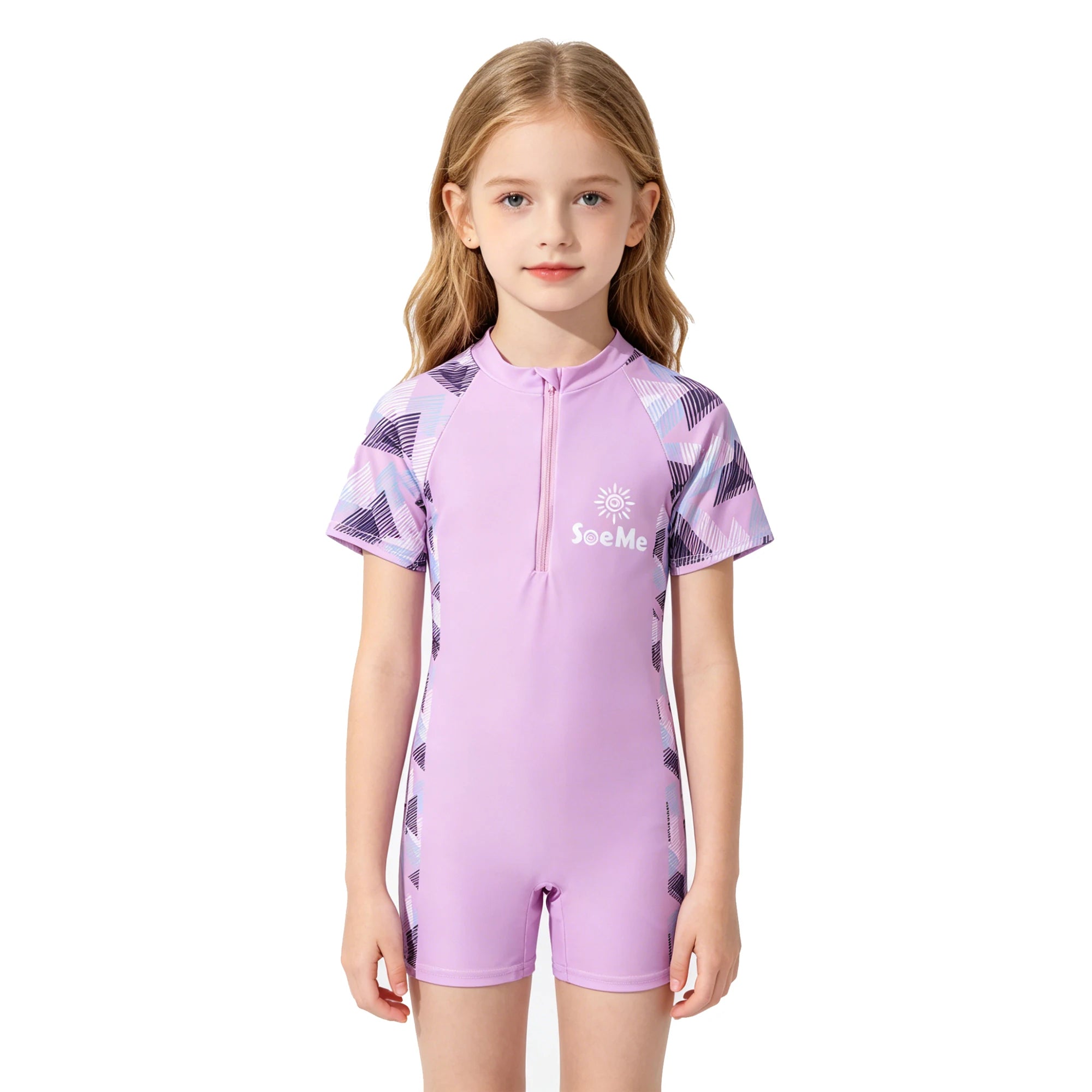 One-Piece Swim Suits Boys Swimsuits Fashion Sun Protect Girls Swimwear Kids Bathing Suit Cartoon Quick Drying Swimming Clothes