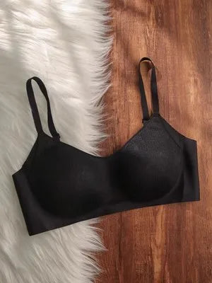 Bra Full Cup Japanese Lace Ultra Thin Wirefree Minimiser Seamless Slimming Large Chest Comfort Lift Nude Skin Tone Everyday S-XL