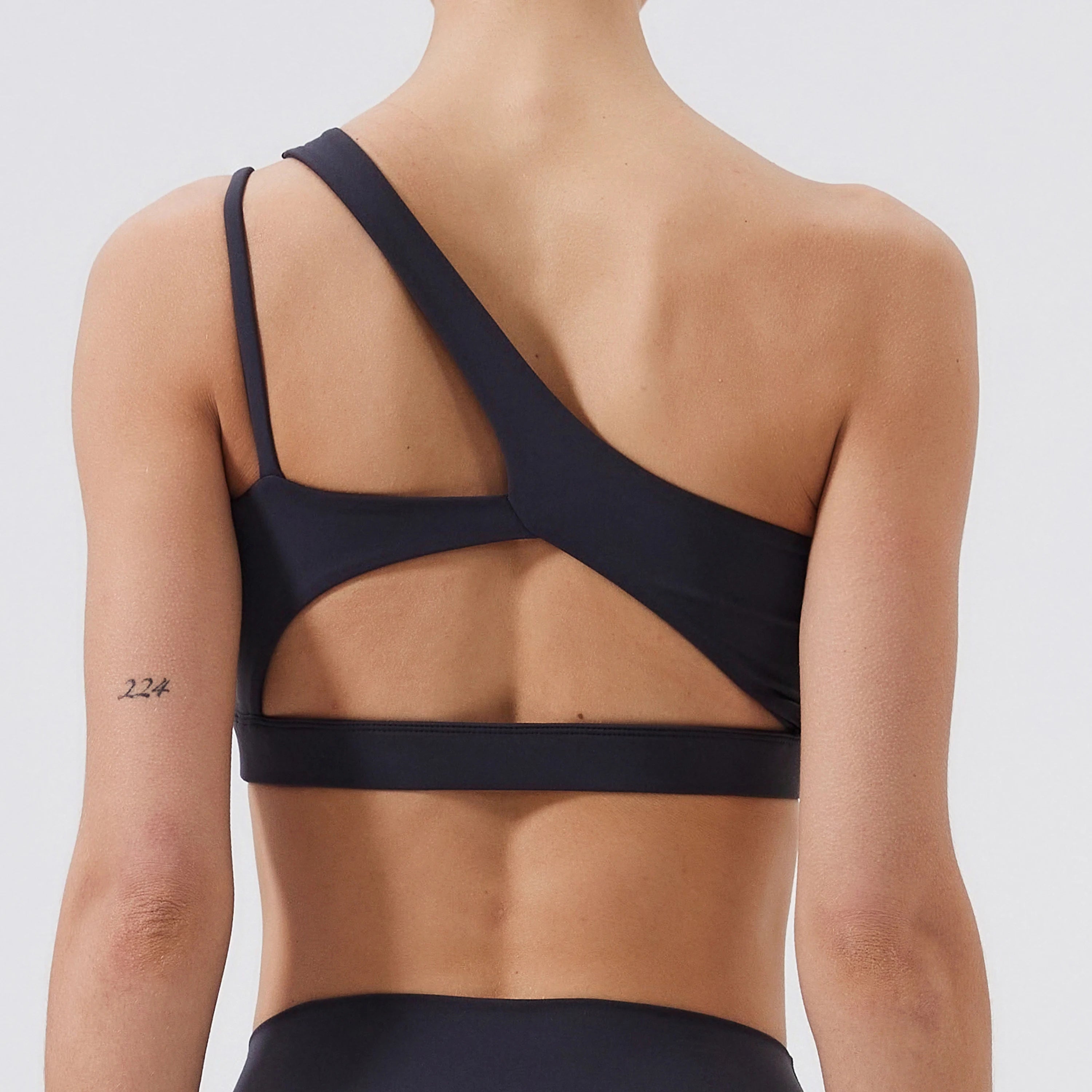 Women Sports Bra Push Up Fitness Bras One Shoulder Shockproof Yoga Bra Breathable Gym Yoga Running Bra Sexy Vest ﻿