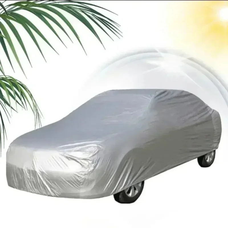 Universal Full Car Cover Portable Outdoor Waterproof UV Protection Anti-Scratch Resistant Car Clothing Auto Dust Cover Accessory