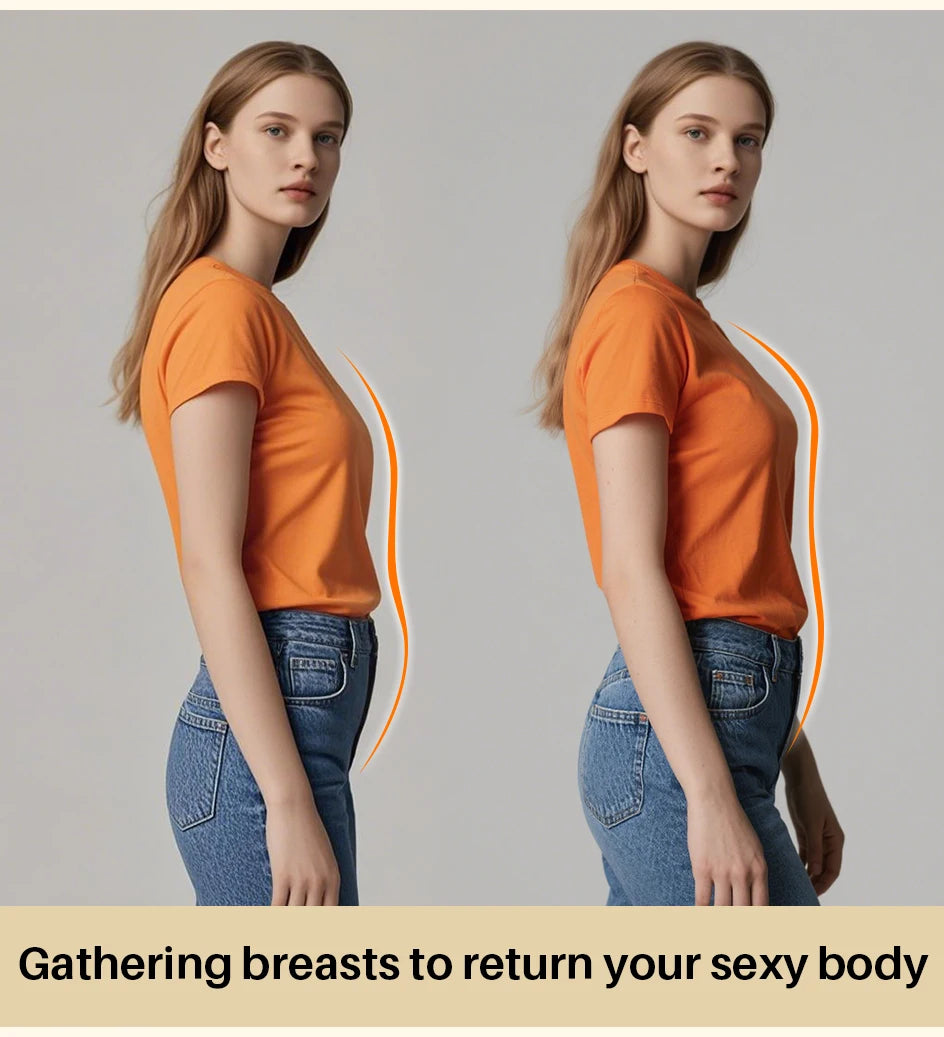 Wireless Bra for Women Seamless Push Up Bras Comfortable V-Shaped Gathering Underwear BCD Cup Intimate Lingerie