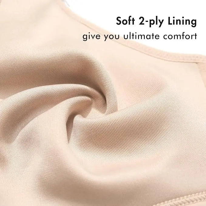 Daily Delimira Women Wireless Bras Underwear Plus Size Full Coverage Smooth Seamless Comfortable Unlined Bra