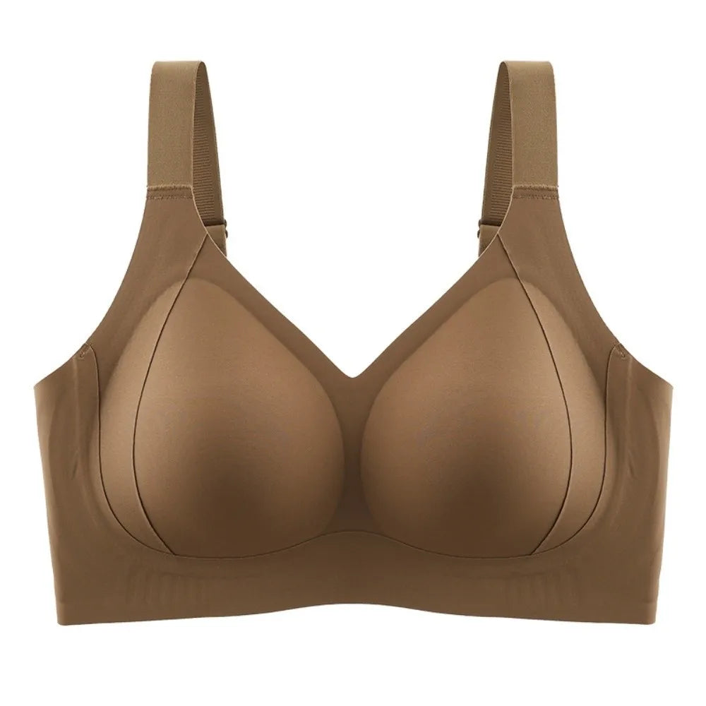 Traceless Wireless V Bra Shockproof Gathered Breasts Seamless Bras Anti-sagging Lingerie Push Up Underwear Daily