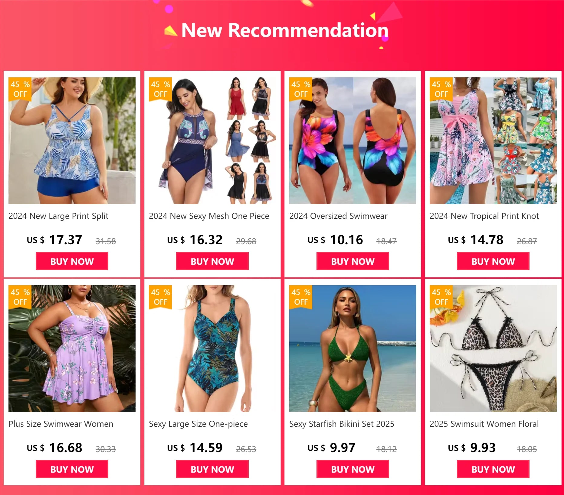 Plant Print Split Hem Monokini Flattering Plus Size One-piece Swimsuits for Women U-neck Summer Skirt Style Split Bathing Suit