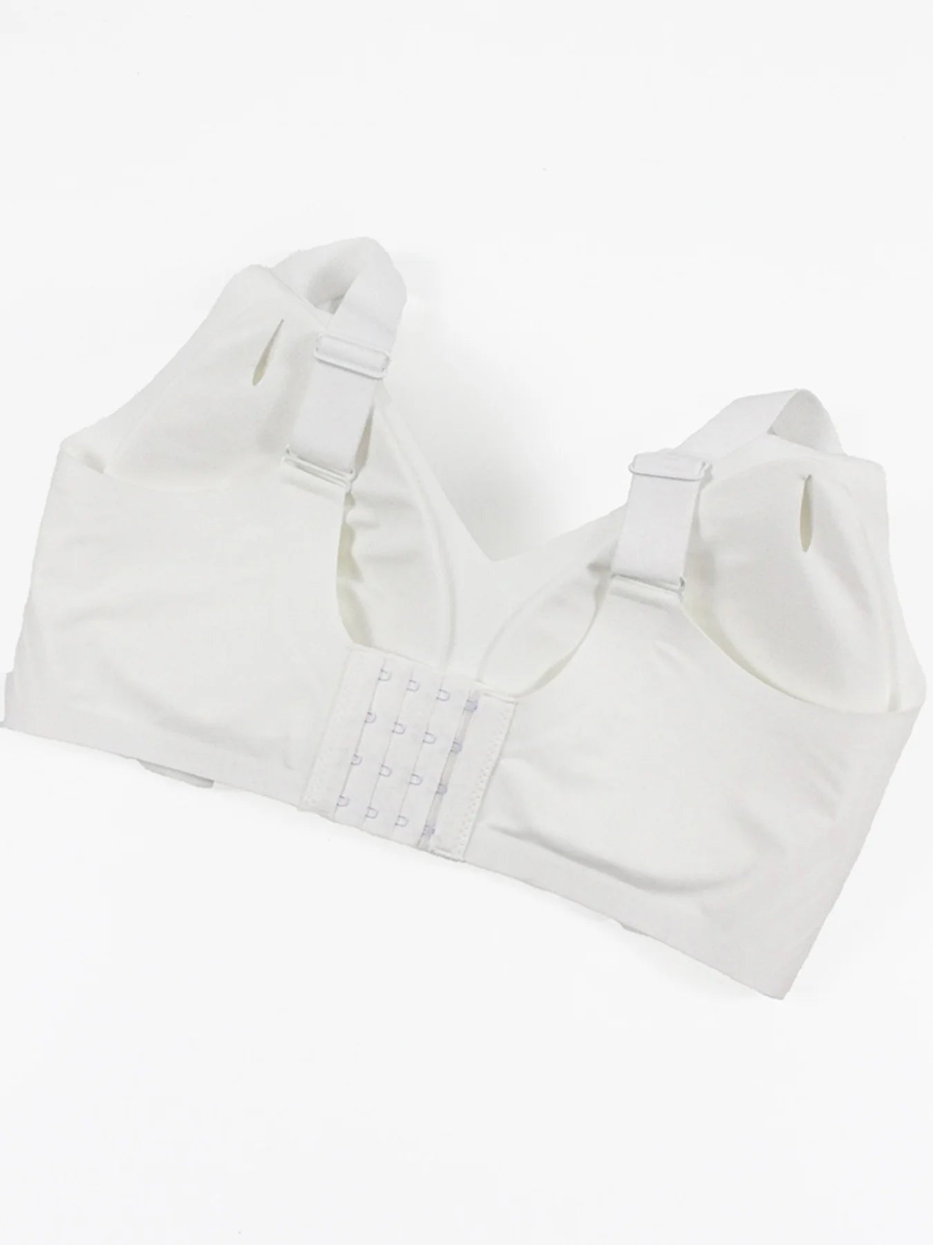 2PCS Plus size seamless jelly gel solid color full coverage anti sag anti spill bra, comfortable and high elastic wireless under