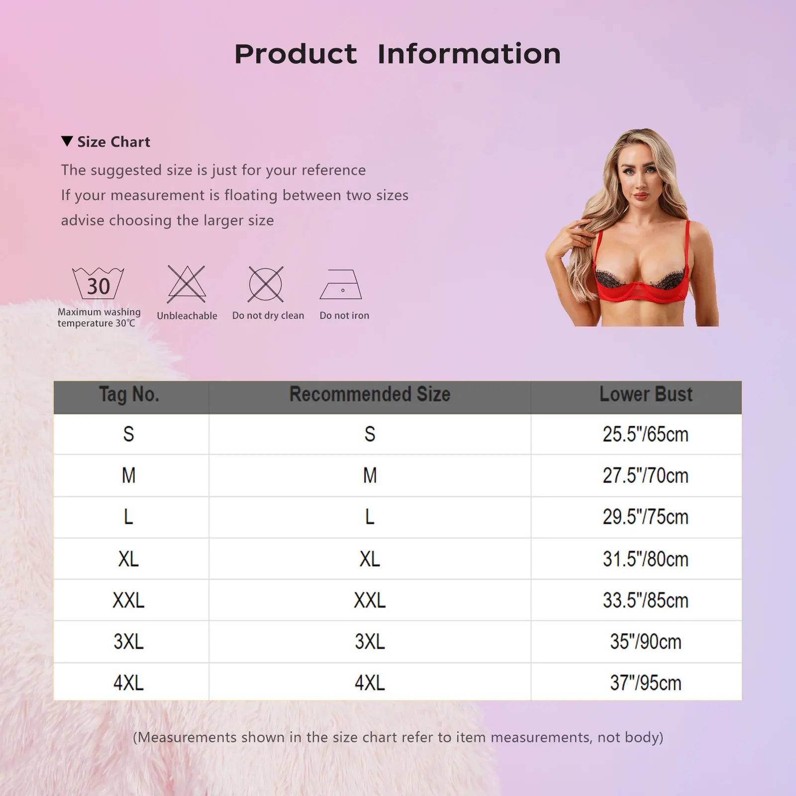 Womens See Through Bra Lingerie Eyelash Lace Trim 1/4 Cup Push-up Underwire Balconette Bralette Everyday Bra Underwear