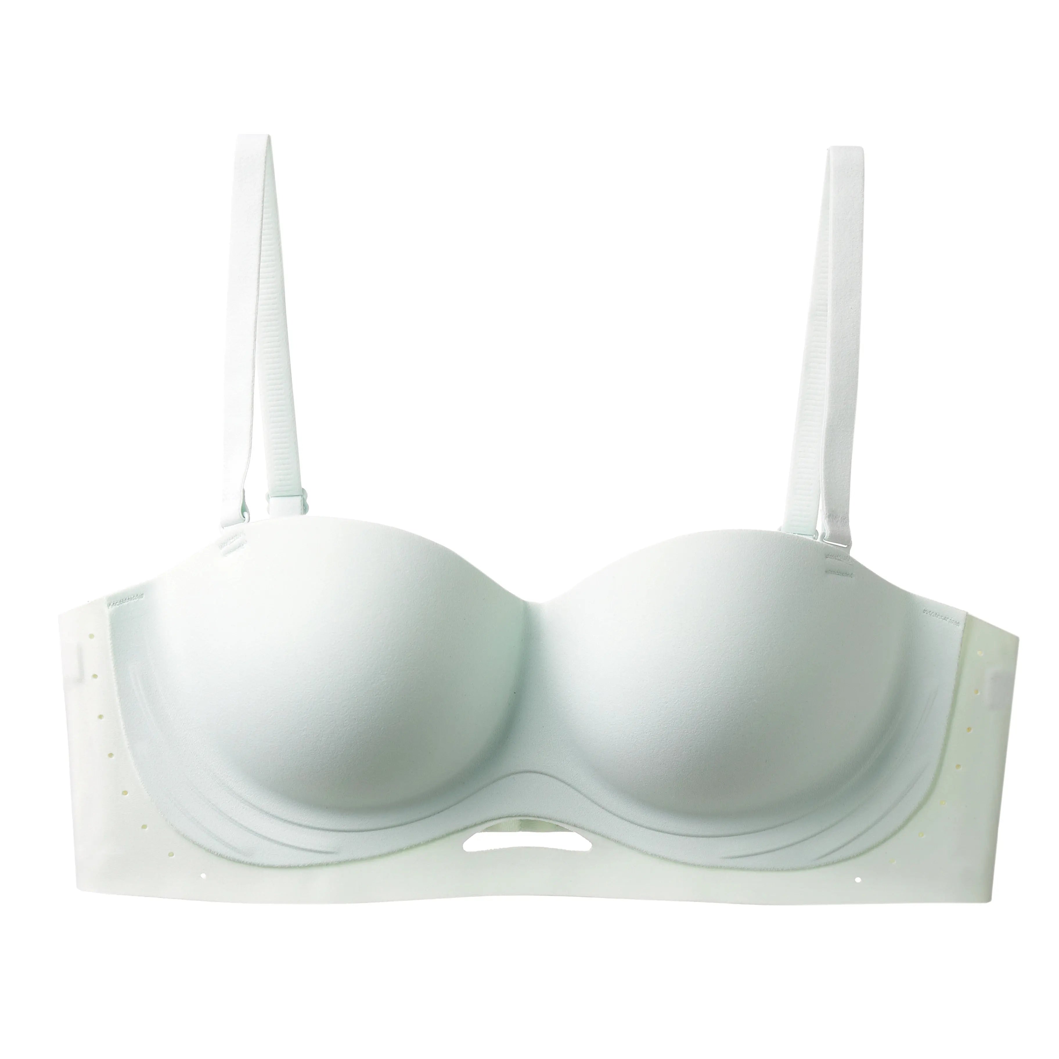 Summer Strapless Bandeau Bra, No Slip Push Up for Small Bust, Wireless Wrap Tube Top, Invisible Backless Bralette, Anti-Slip