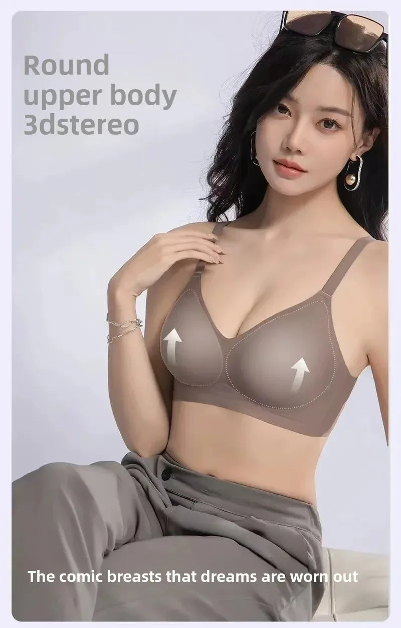 Fashion Seamless Bras Women Comfort Lingerie Padded Sports Tops Underwear Soft Bralette Support Sexy Breathable Bra Intimates