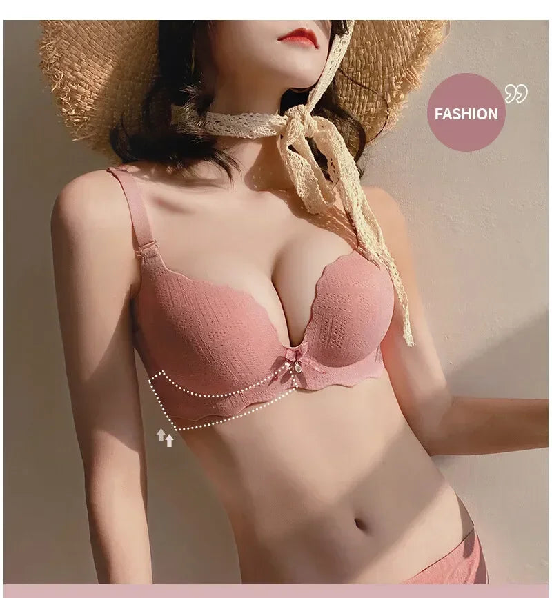 Seamless Push Up Women Bra Comfortable Adjustable Lingerie Wireless Sexy Bras 3/4 Cup Bralette Girl Brassiere Femenina