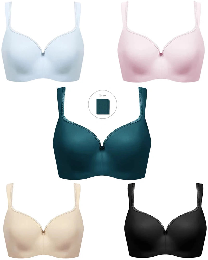 Push Up Bra for Womens Full Coverage Seemless Balconette Underwire Slightly Padded Support Lingerie 34 36 38 40 42 B C D E F G H