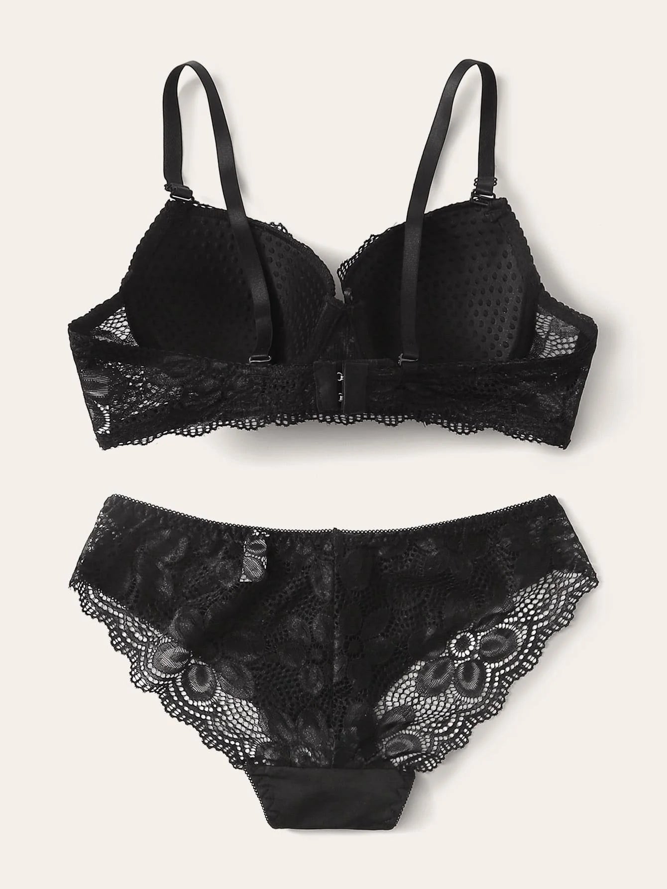Viomisha Sexy Lingerie Set Lady Push Up Bras Set Transparent Floral Underwire Intimate Pretty Lace Underwear Panty Set