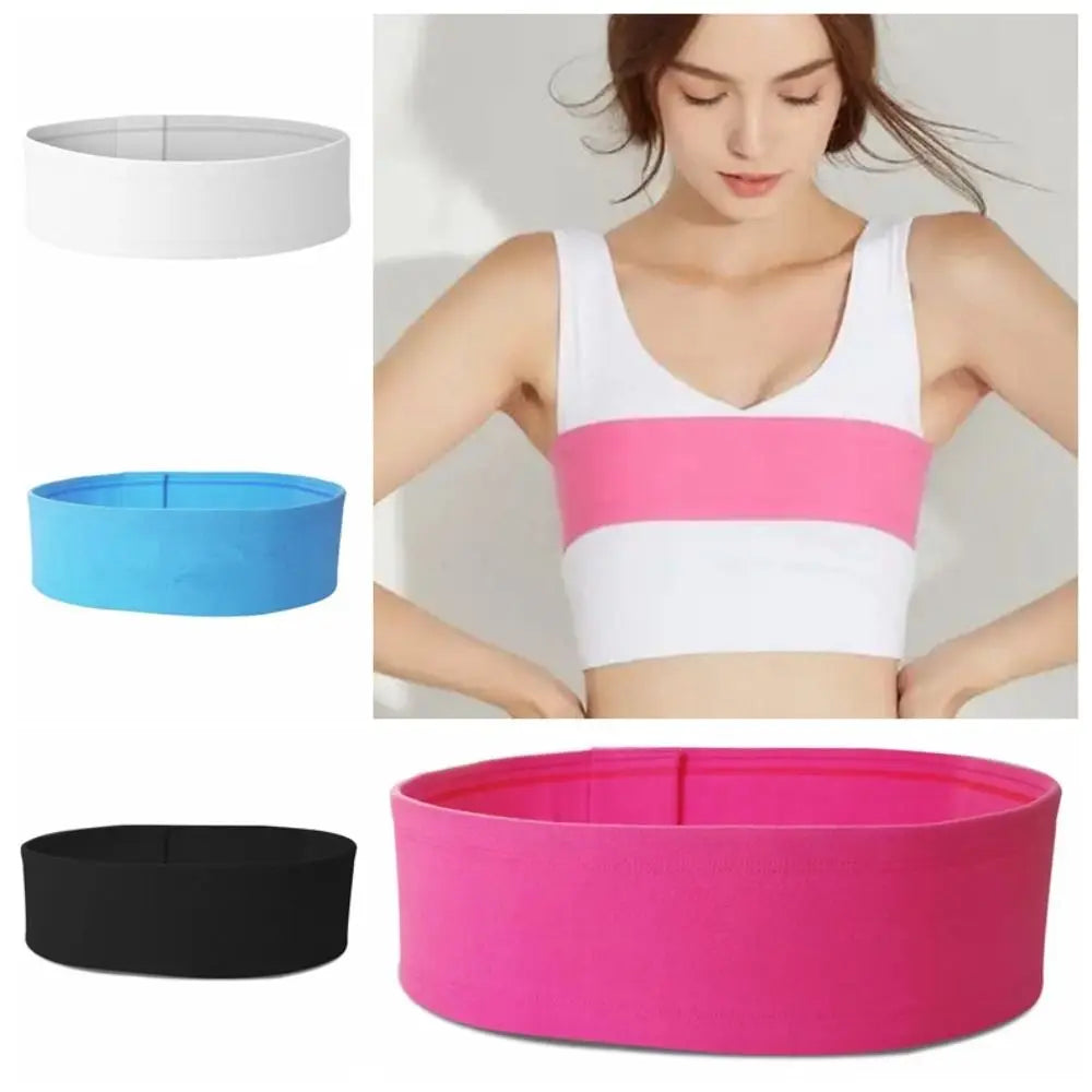 Anti Bounce Breast Support Band Adjustable Compression Chest Wrap Belt Elastic Bra Alternative Sport Bras Strap Jumping Rope