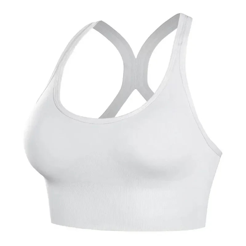 Sexy Sports Bras Racerback Yoga Bra Tank Top Women Fitness Gym Shockproof Seamless Running Workout Fast Dry Underwear Vest