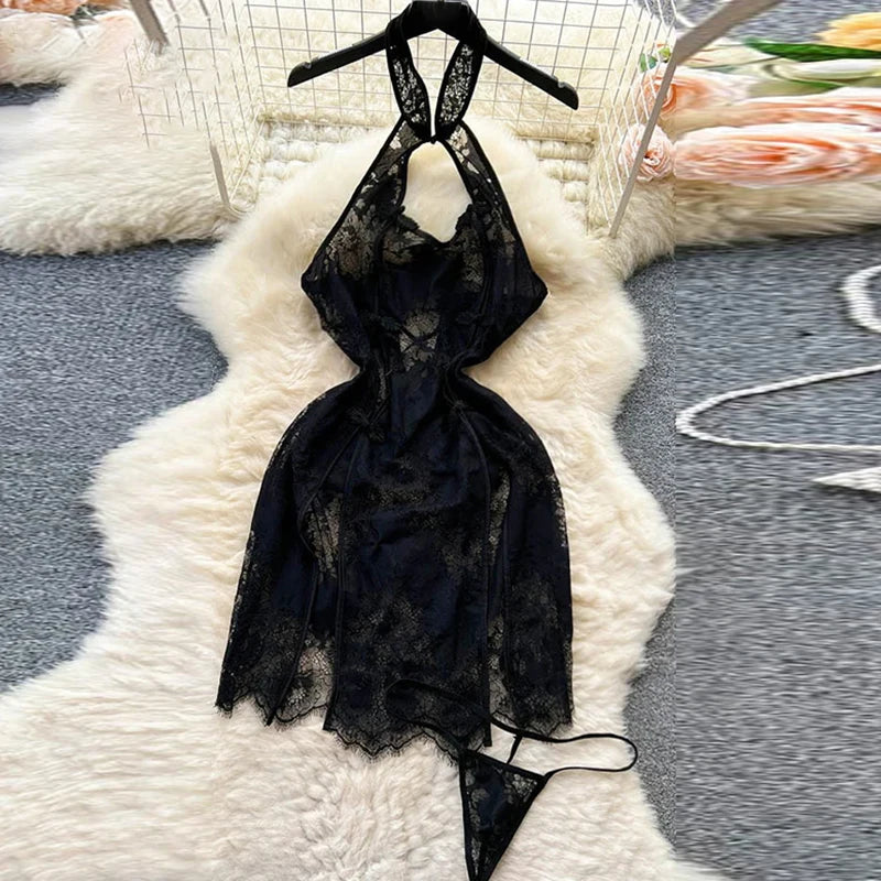 Backless Hotsweet Bow Lingerie For Women See Through Mesh Sexy Bunny Costume Lingerie Bodysuit 4 Piece Jumpsuit Spot Lace Cospla