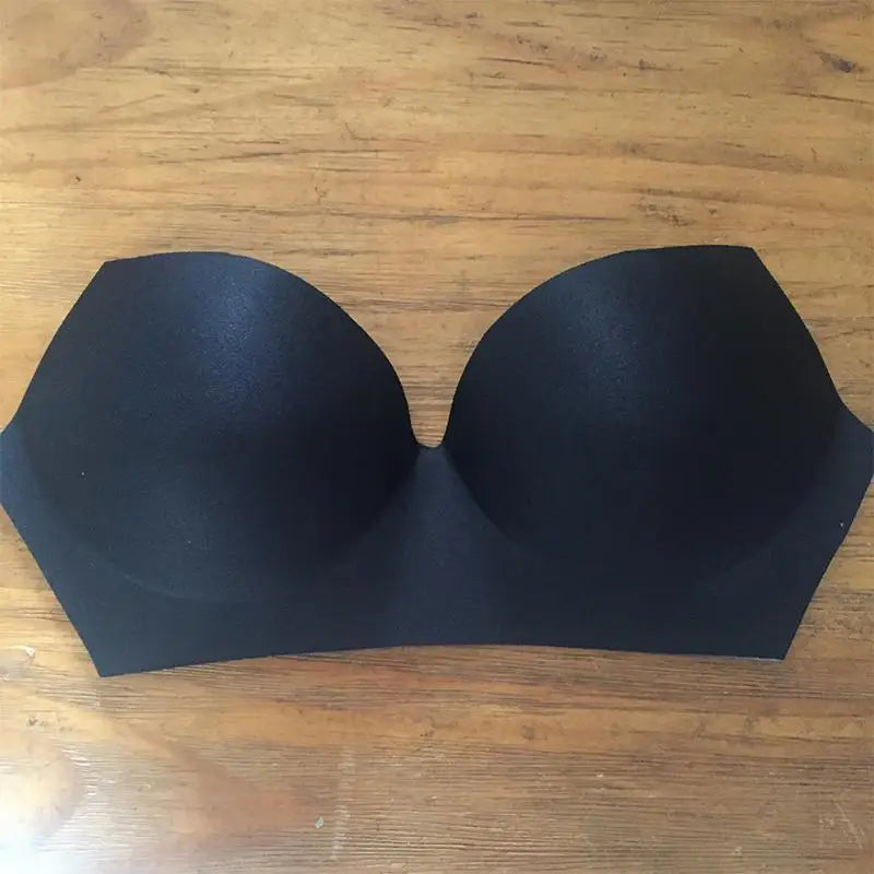Strapless Bra Womens Invisible Push Up 1 Piece Seamless Concentrate Contract for Party Cocktail Dresses Comfortable Support
