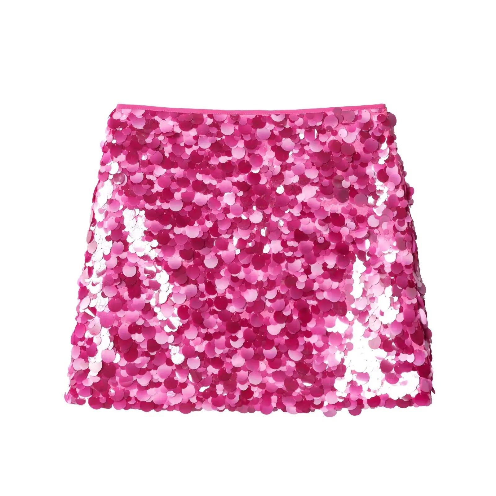 Sexy Woman Sequins Skirt High Waist Versatile Slim Mini Slim Skirts Zipper 2025 Summer Beach Style Women's New Skirt Y2K