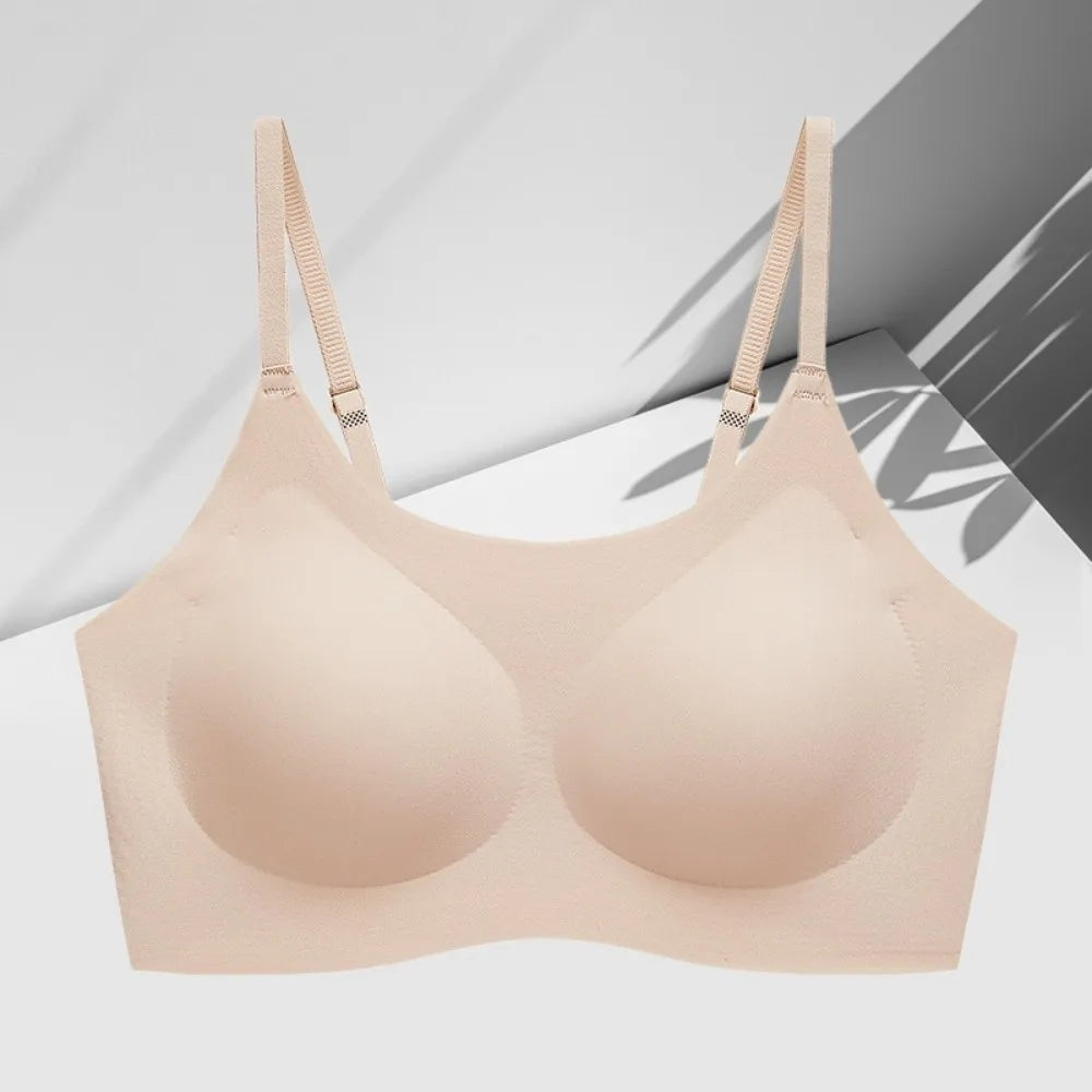 Traceless Wireless U Bra Gathered Breasts Shockproof Brassiere for Women Anti-sagging Comfortable Seamless Bras Sport
