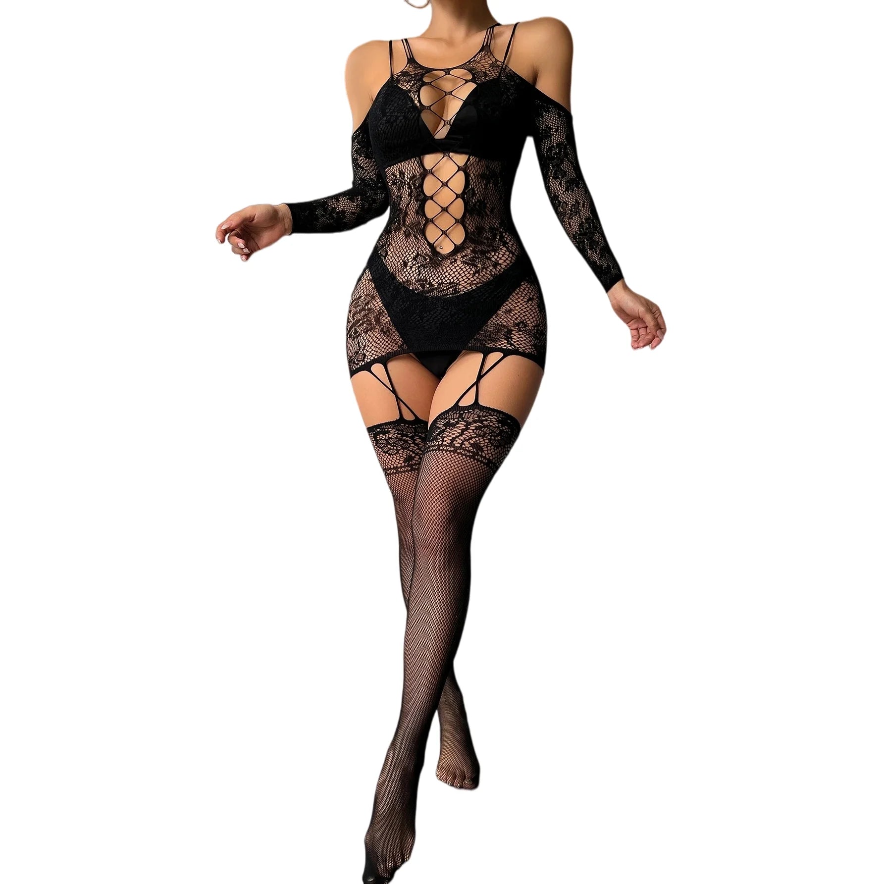 Lingerie Babydolls Body Stockings sexybodysuit woman nighty Women Underwear Crotchless Catsuit Erotic Porn Sexys Full Body Items