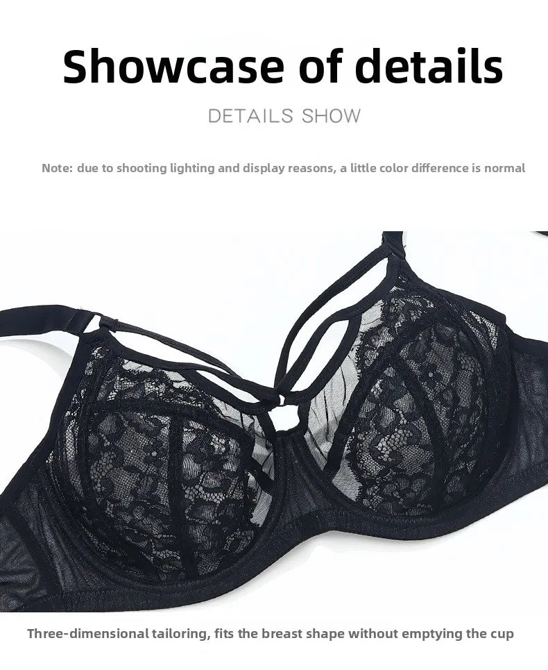 Plus Size Full Coverage Bras for Large Bust , Minimizer Lift Support , Lace Breathable Thin, D-K Cup , For Curvy Women