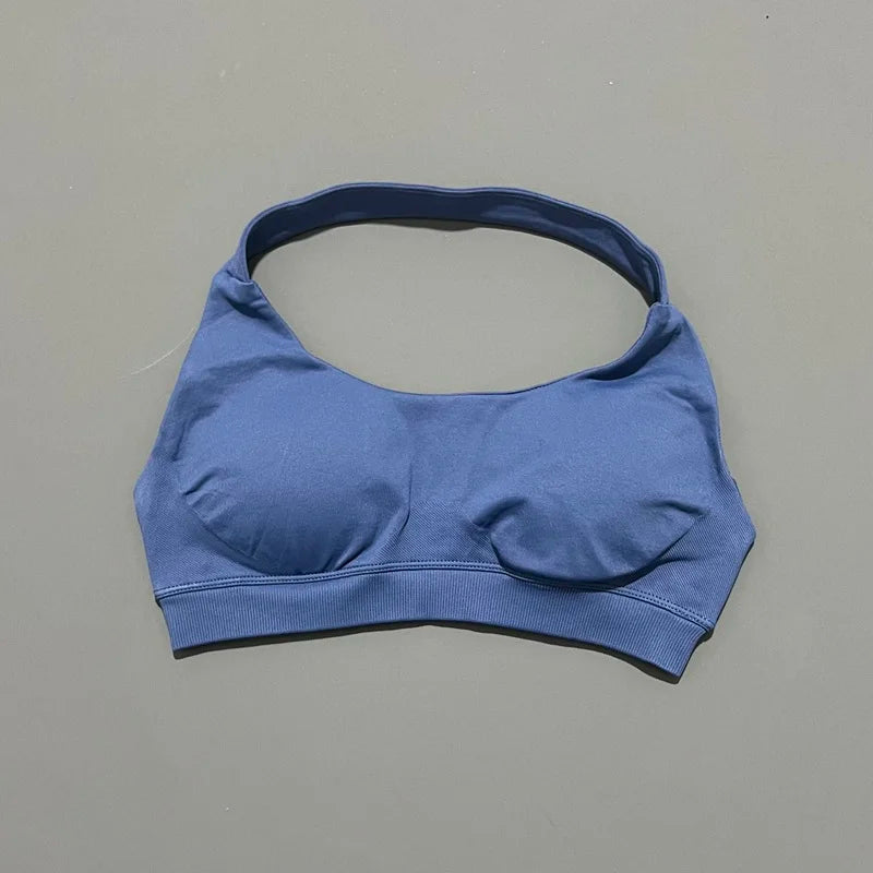 Sports Bra Seamless Sexy Padded Athletic Sport Bras Women Backless Workout Gym Anti-Shock Yoga Crop Top Fitness Bra