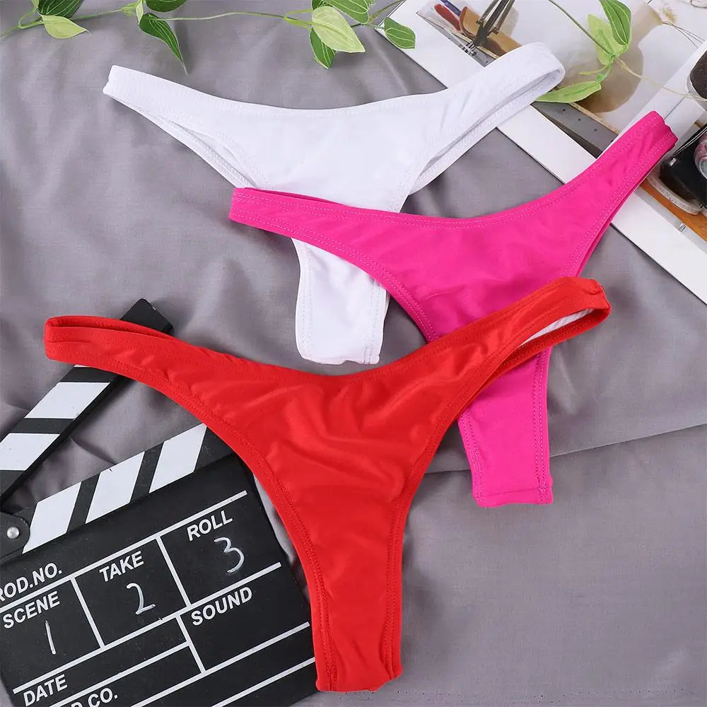 Swim Women Biquini Side Bottoms Shorts Swimsuit Briefs Swimwear Bikini